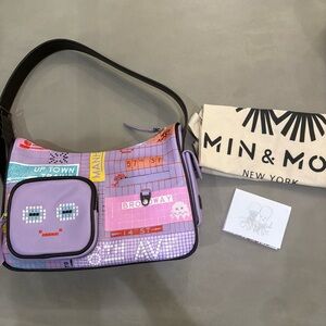 Min & Mon leather shoulder bag NYC Subway limited edition